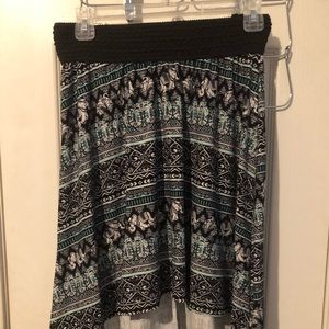maxi skirt with train